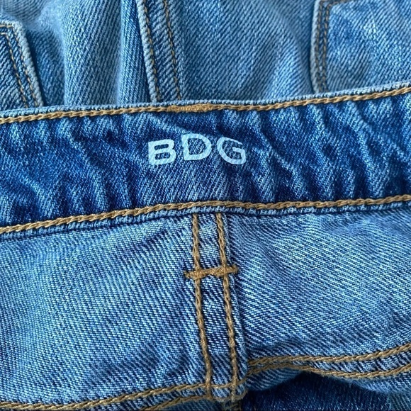 BDG Women's Blue High Rise Dree Cheeky Denim Shorts Size 28 - Picture 2 of 5
